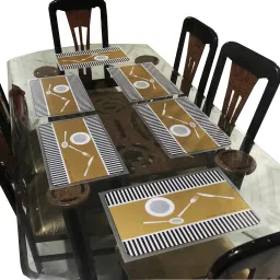 Rectangular Pack of 6 Table Placemat-image-0