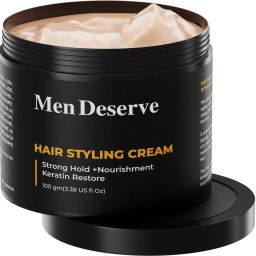 Hair Styling Cream (Strong Hold + Nourishment) Keratin Restore Hair Styler-1