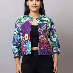 Printed Women Waistcoat-image-1