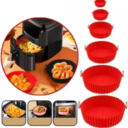 Nonstick Reusable Air Fryer Silicone Tray, 6 Pcs set, Multicolor, Airfryer Tray-picture-24