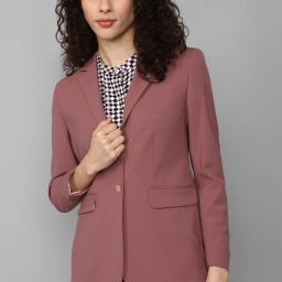 Women Solid Single Breasted Casual Blazer-image-77