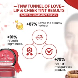 tnw - the natural wash Lip & Cheek Tint (Tunnel of Love)|With Vitamin E|Nourishing & Highly Blendable Rosehip Oil image 2