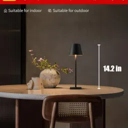 arthasya Cordless Table Lamp, USB Rechargeable Desk Lamp, LED Battery Operated lamp Table Lamp image 3