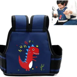 Kids Safety Belt for Two Wheeler with Reflective Strips, Portable Seat Belt Baby Carrier-4