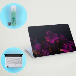SDM 3in1 laptop skin, Cleaner Gell & Track Pad (red rose) 15.6 inch Combo Set-image-95