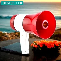 Handheld (Megaphone with Recorder) (Bhopu Talk Record Play) & Siren MusicUY6 Handheld (Megaphone with Recorder) Siren Music Loud Speaker for AnnouncingUY6 Outdoor, Indoor PA System-picture-3