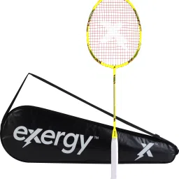 Hurricane Yellow Strung Badminton Racquet-25