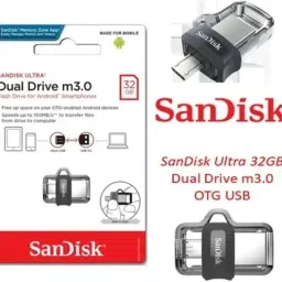 SanDisk android Ultra Dual 32 GB OTG Drive Compatible with Audio Player, Laptop, Mobile, Desktop Computer USB 3.0 Plastic Case image 3