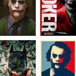 Pack of 4 Joker Artwork Posters | For Joker Lovers | HD Poster for Wall decor Paper Print-image-73
