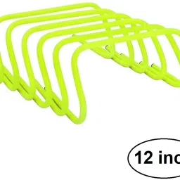 Track and Field Speed Agility Hurdles for Track and Field Sports Training (12-inches Pack of 6) (Made in India) PVC Speed Hurdles-2