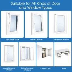 palay Child Security Locks with 2 Keys for Cupboard, Cabinets, Fridge & Freezers image 5