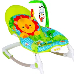 Newborn To Toddler Portable Rocker With Hanging Toys Lion Green Rocker-picture-32