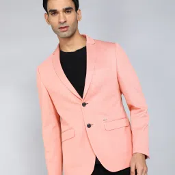 Men Self Design Single Breasted Casual Blazer-image-60