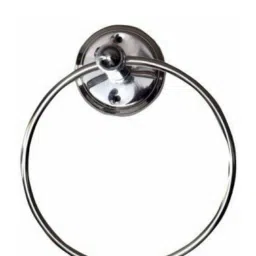 TOWEL HOLDER TOWEL RING TOWEL NAPKIN HOLDER TOWEL ROD TOWEL BAR GRAB BASE ROUND TOWEL RING SILVER Towel Holder-image-45