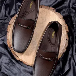 Liberty Men Textured Square Toe Loafers-12