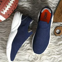 HRX by Hrithik Roshan Men Navy Blue PU Foam Bounce Back Walking Shoes-picture-18