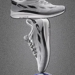 ASIAN Men White & Grey Mesh Running Non-Marking Shoes-picture-32