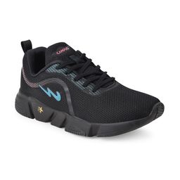 Campus Women Black Mesh Running Shoes-image-24