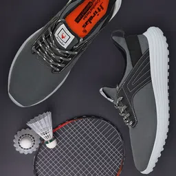 HIROLAS Men Grey & White Running Shoes-51
