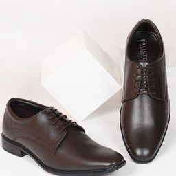 FAUSTO Men Textured Formal Derbys-picture-6