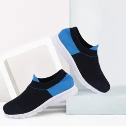 FAUSTO Women Blue Mesh Walking Shoes-image-96