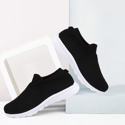 FAUSTO Men Black Solid Walking Shoes-image-95