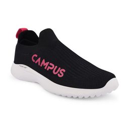 Campus Women Black Mesh Walking Sports Shoes-picture-47