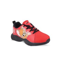 Campus Kids Red Tom & Jerry Printed Mesh Running Marking Shoes image 1