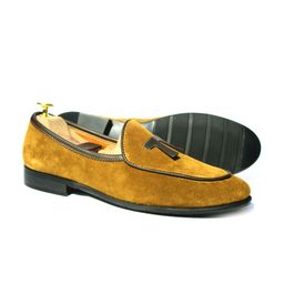 Wolvenmilano Men Suede Comfort Insole Tassel Loafers-picture-42