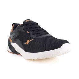 Sparx Men Black Mesh Running Non-Marking Shoes-2