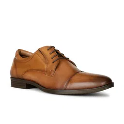 Bata Men Leather Lace-Up Formal Derbys-image-6
