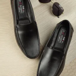 Action Men Textured Formal Loafers-image-60