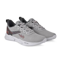 Campus Men Grey Mesh Lace Up Running Shoes-picture-39