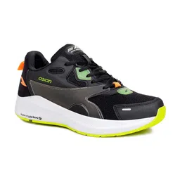 ASIAN Men Black Mesh Running Non-Marking Shoes image 5