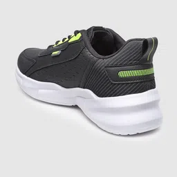 ASIAN Men Black Mesh Running Non-Marking Shoes image 4
