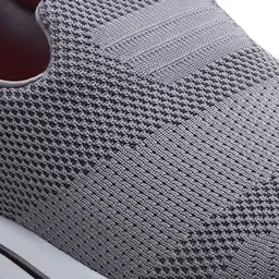 Action Men Grey Mesh Running Non-Marking Slip-On Shoes image 2