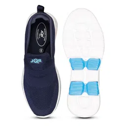JQR Men PANTHOR Navy Blue Panthor Mesh Air Cooled Memory Foam Running Shoes image 4