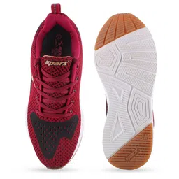 Sparx Men Maroon Mesh Running Non-Marking Shoes image 3