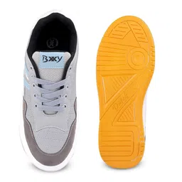 Bxxy Men Textile High-Top Running Non-Marking Flyknit Shoes image 5