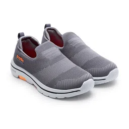 Action Men Grey Mesh Running Non-Marking Slip-On Shoes image 3