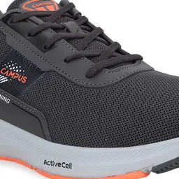 Campus Men Charcoal Grey Mesh Rollz Running Shoes image 2