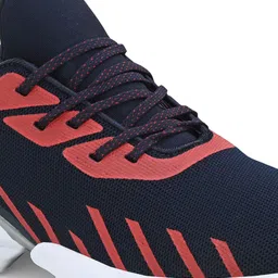 HRX by Hrithik Roshan Men Navy Blue & Red Memory Foam Mesh Non-Marking Running Shoes image 5