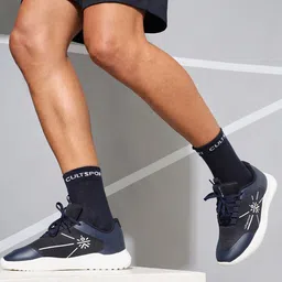 cultsportone Men Navy Blue Mesh Running Shoes-picture-57