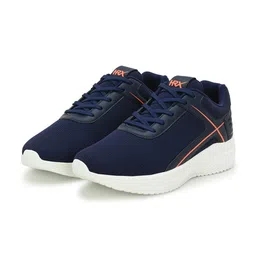 HRX by Hrithik Roshan Men Navy Blue & White Mesh Memory Foam Running Shoes image 4