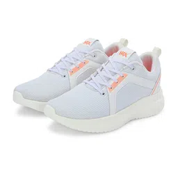 HRX by Hrithik Roshan Men White & Orange Memory Foam Mesh Running Shoes image 3