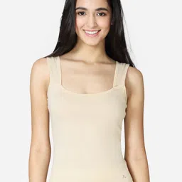 VStar Women Beige Solid Pure Combed Cotton Camisole-image-96