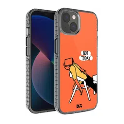 DailyObjects Transparent & Orange Printed Stride 2.0 iPhone 13 Back Case image 1