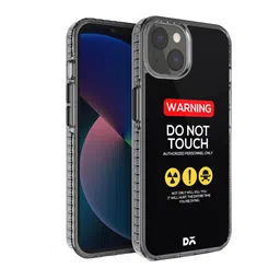 DailyObjects Black Printed Do Not Touch iPhone 13 Phone Case-52