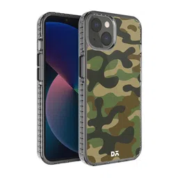 DailyObjects Dark Khaki Printed  Camouflage iPhone 13 Phone Case-31