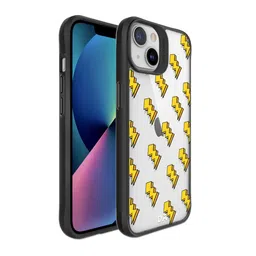 DailyObjects White & Yellow Thunder Icon Printed iPhone 13 Mini Back Case-10